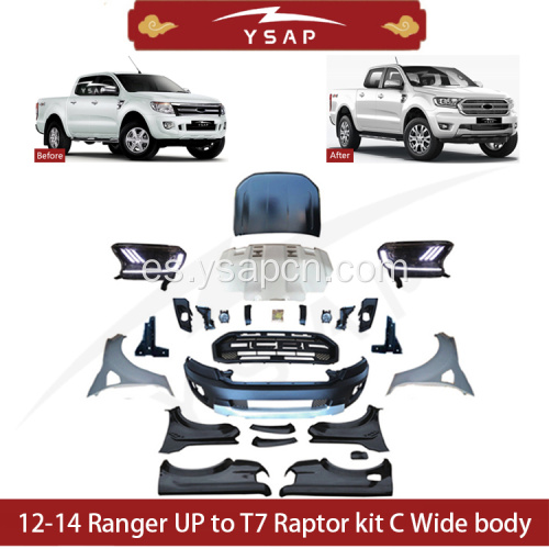 12-14 Ranger Actualización al kit de T7 Raptor Wide